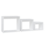 Stablebord 3 Stk Hvit Sponplate