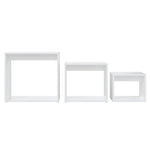 Stablebord 3 Stk Hvit Sponplate