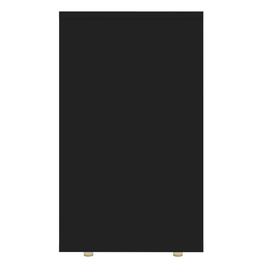 Stablebord 3 Stk Svart Sponplate