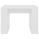 Sidebord Hvit 50X50X35 Cm Konstruert Tre