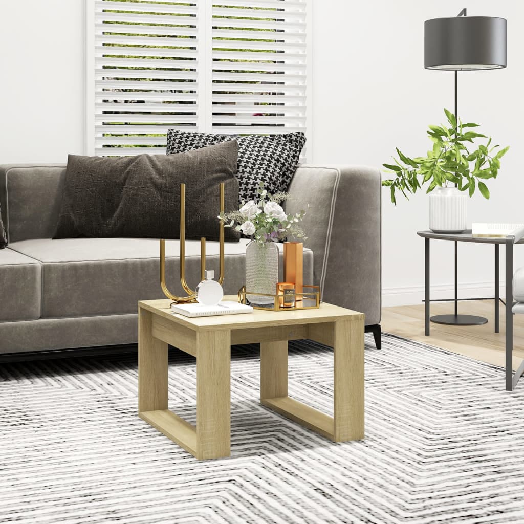 Sidebord Sonoma Eik 50X50X35 Cm Konstruert Tre