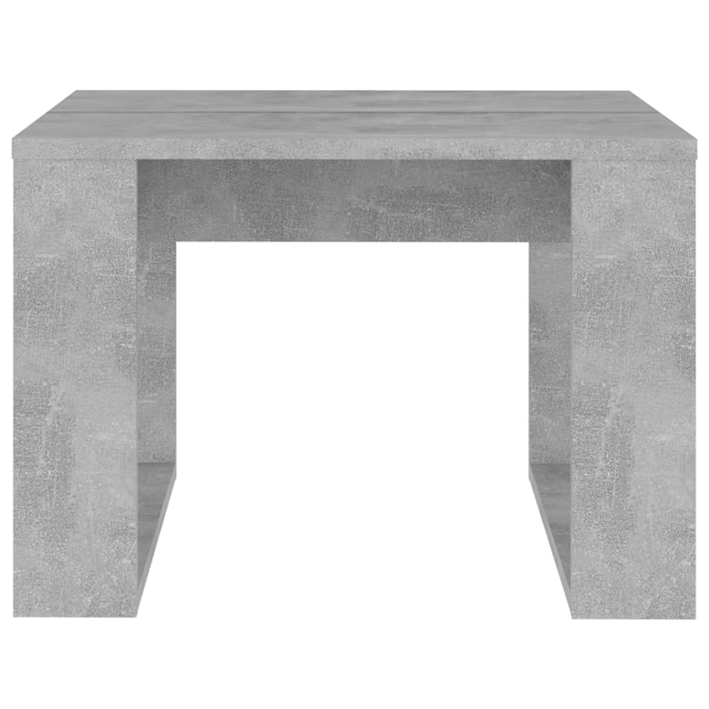 Sidebord Betonggrå 50X50X35 Cm Konstruert Tre