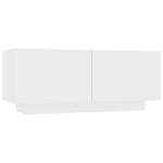Nattbord Hvit 100X35X40 Cm Konstruert Tre
