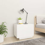 Nattbord Hvit 100X35X40 Cm Konstruert Tre