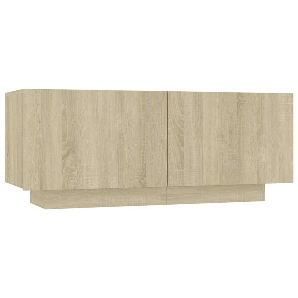 Nattbord Sonoma Eik 100X35X40 Cm Konstruert Tre