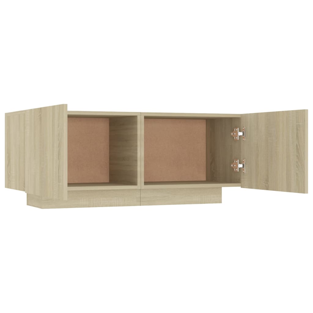 Nattbord Sonoma Eik 100X35X40 Cm Konstruert Tre