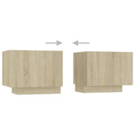 Nattbord Sonoma Eik 100X35X40 Cm Konstruert Tre