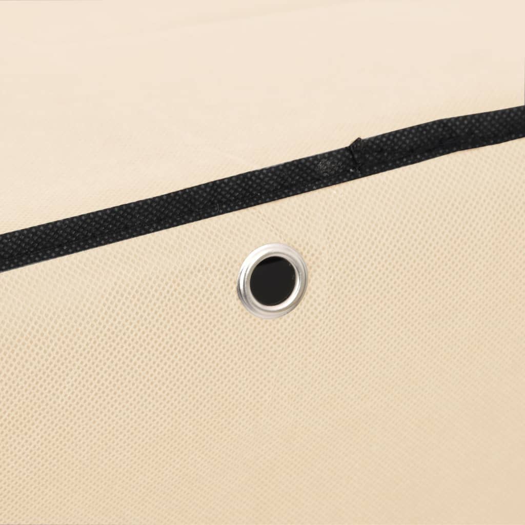 Skoskap Kremhvit 60X28X90 Cm Stoff