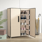 Skoskap Kremhvit 60X28X90 Cm Stoff