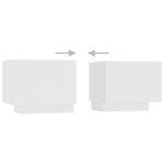 Tv-Benk Med Led-Lys Hvit 180X35X40 Cm