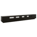 Tv-Benk Med Led-Lys Svart 300X35X40 Cm