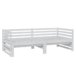 Uttrekkbar Dagseng Hvit Heltre Furu 2X(90X200) Cm