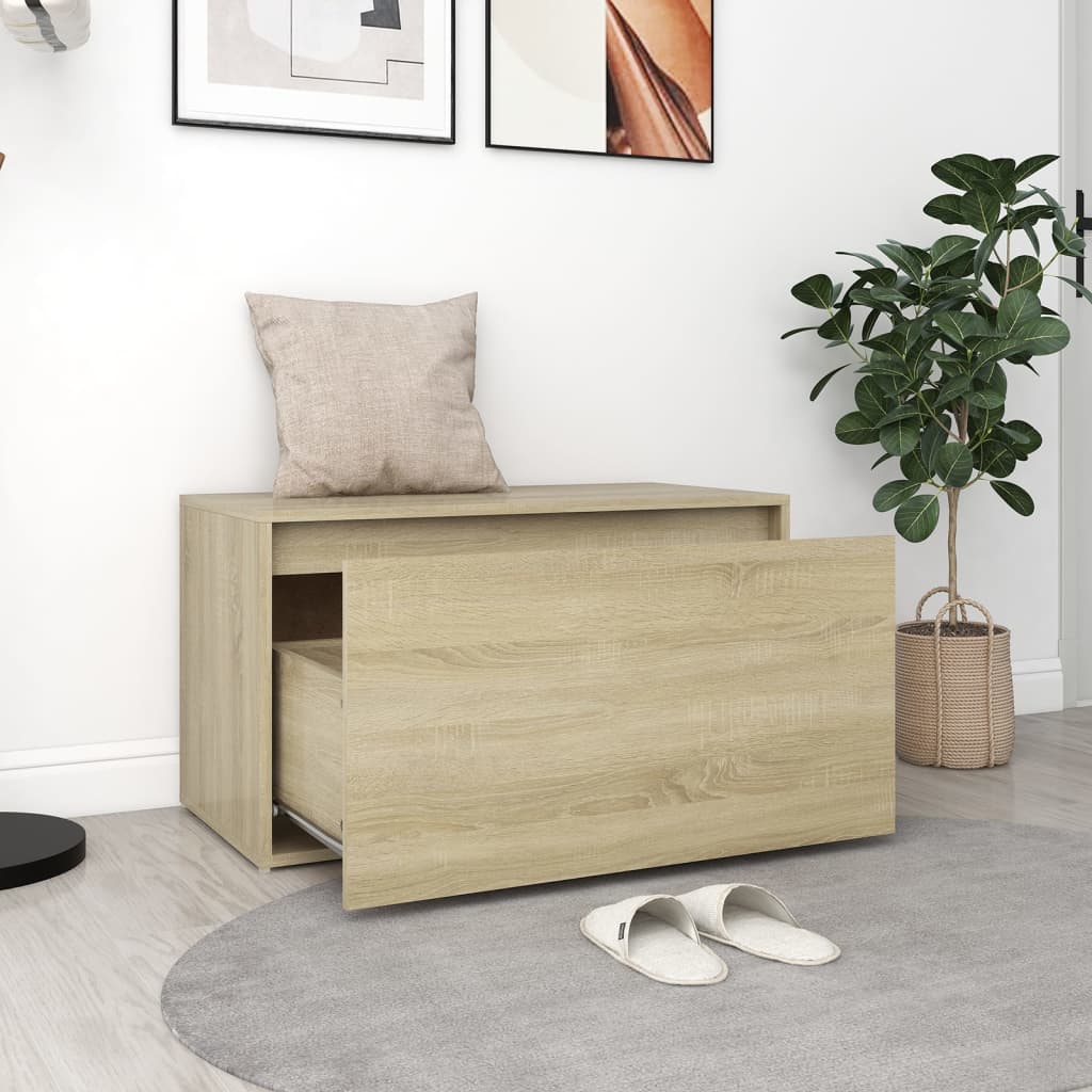 Gangbenk 80X40X45 Cm Sonoma Eik Konstruert Tre