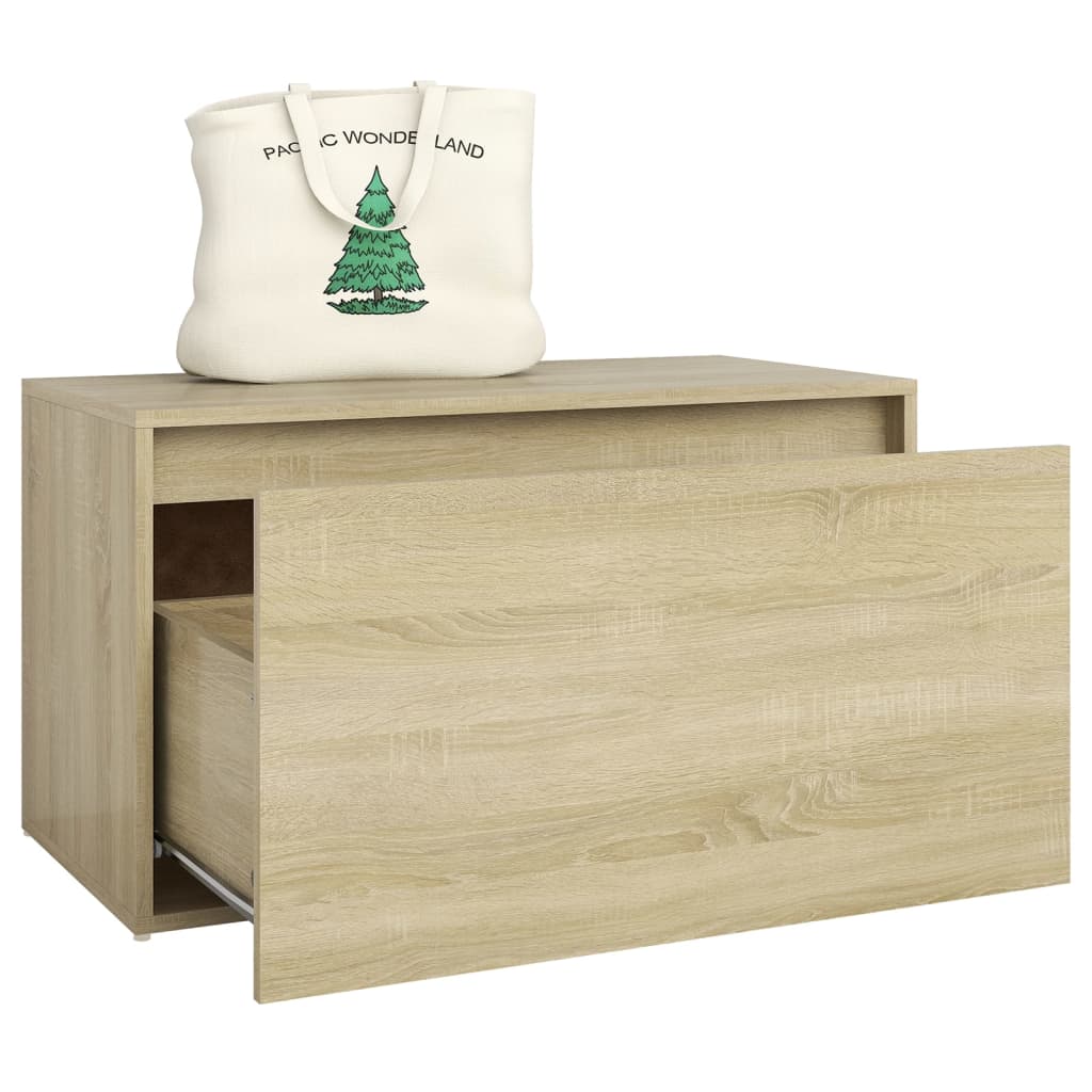 Gangbenk 80X40X45 Cm Sonoma Eik Konstruert Tre