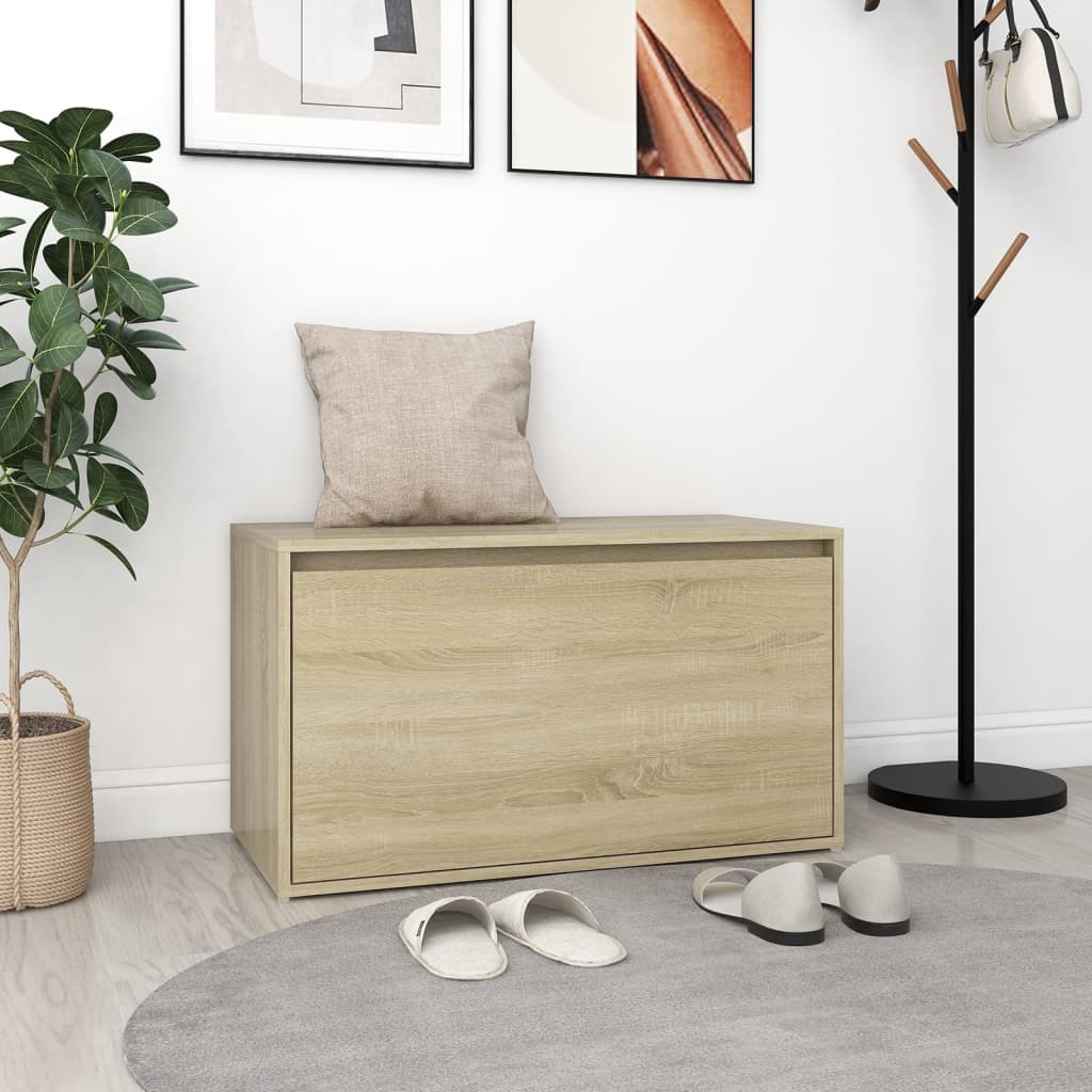 Gangbenk 80X40X45 Cm Sonoma Eik Konstruert Tre