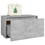 Gangbenk 80X40X45 Cm Betonggrå Konstruert Tre
