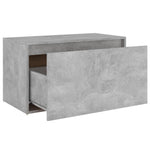 Gangbenk 80X40X45 Cm Betonggrå Konstruert Tre