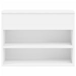 Skobenk Hvit 60X30X45 Cm Konstruert Tre