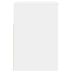 Skobenk Hvit 60X30X45 Cm Konstruert Tre