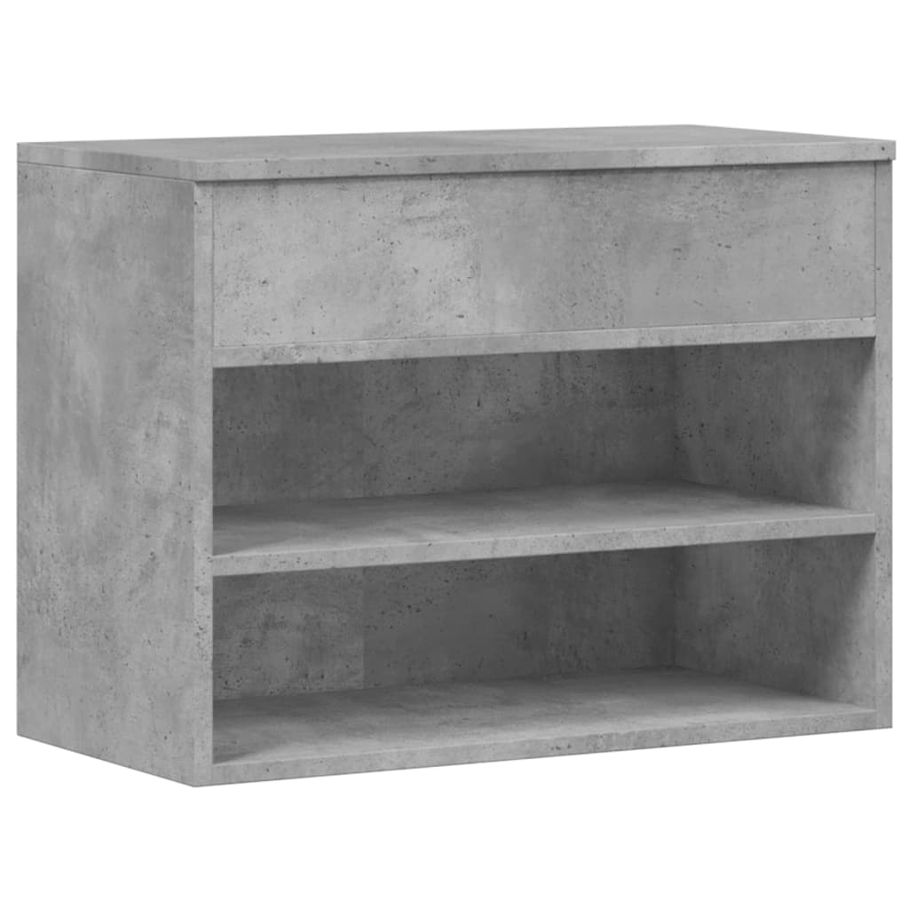 Skobenk Betonggrå 60X30X45 Cm Konstruert Tre