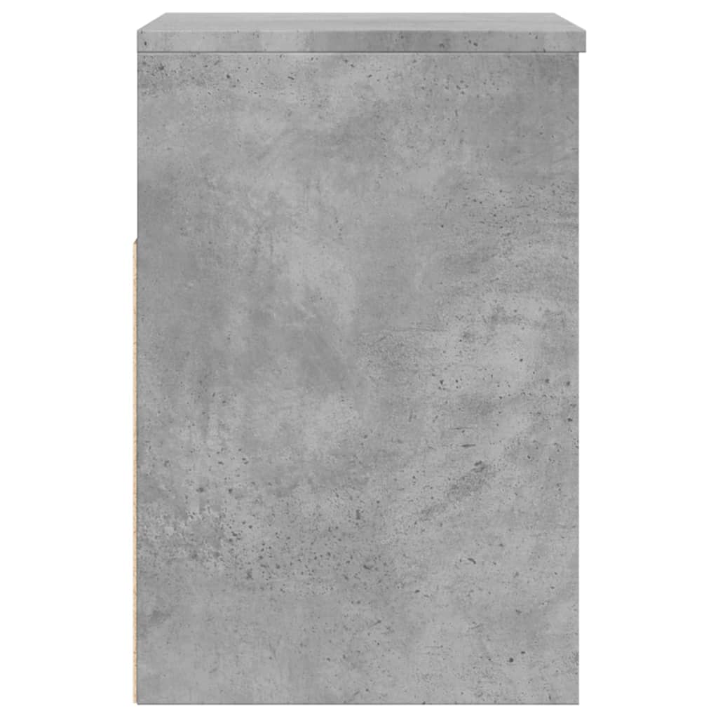 Skobenk Betonggrå 60X30X45 Cm Konstruert Tre