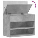 Skobenk Betonggrå 60X30X45 Cm Konstruert Tre