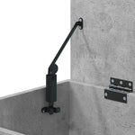 Skobenk Betonggrå 60X30X45 Cm Konstruert Tre