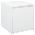 Oppbevaringsskap Hvit 40,5X40X40 Cm Konstruert Tre