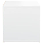Oppbevaringsskap Hvit 40,5X40X40 Cm Konstruert Tre