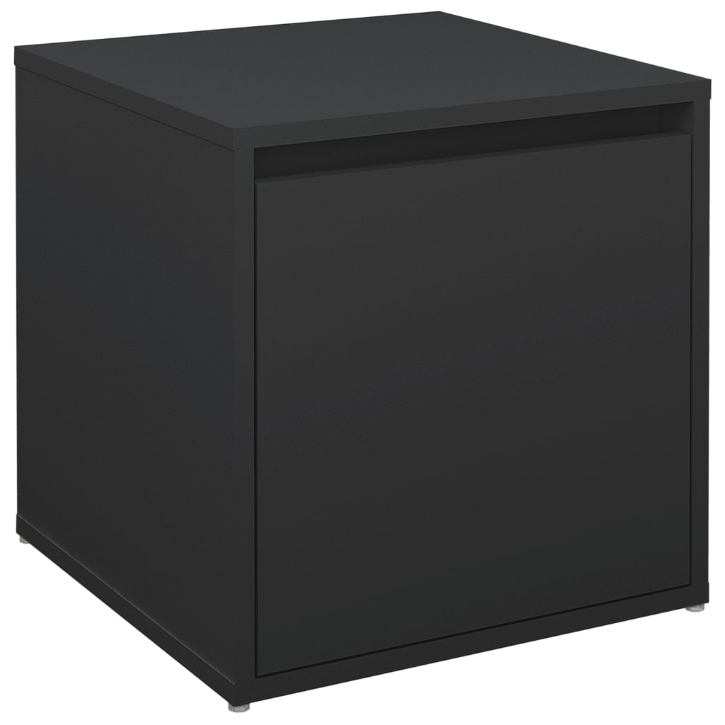 Oppbevaringsskap Svart 40,5X40X40 Cm Konstruert Tre