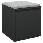 Oppbevaringsskap Svart 40,5X40X40 Cm Konstruert Tre