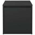 Oppbevaringsskap Svart 40,5X40X40 Cm Konstruert Tre