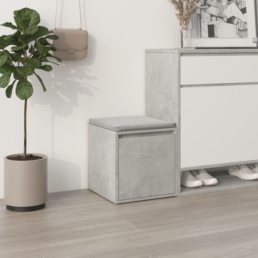 Oppbevaringsskap Betonggrå 40,5X40X40 Cm Konstruert Tre