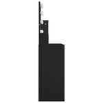 Sminkebord Med Led Svart 86,5X35X136 Cm