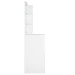 Sminkebord Med Led Hvit 60X40X140 Cm
