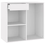 Sminkeskap Hvit 80X40X75 Cm Konstruert Tre