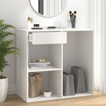 Sminkeskap Hvit 80X40X75 Cm Konstruert Tre