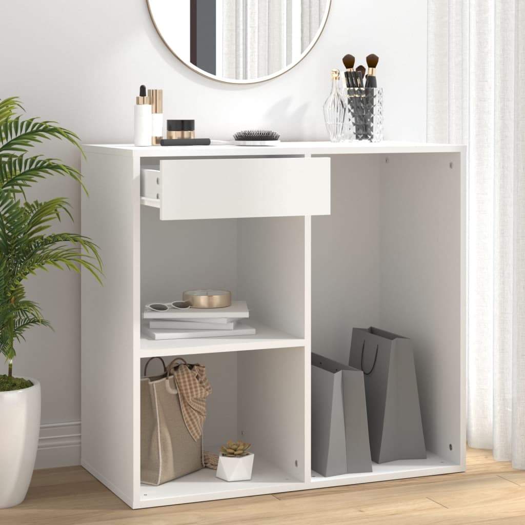 Sminkeskap Hvit 80X40X75 Cm Konstruert Tre
