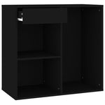Sminkeskap Svart 80X40X75 Cm Konstruert Tre