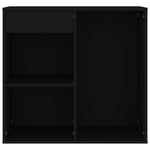 Sminkeskap Svart 80X40X75 Cm Konstruert Tre