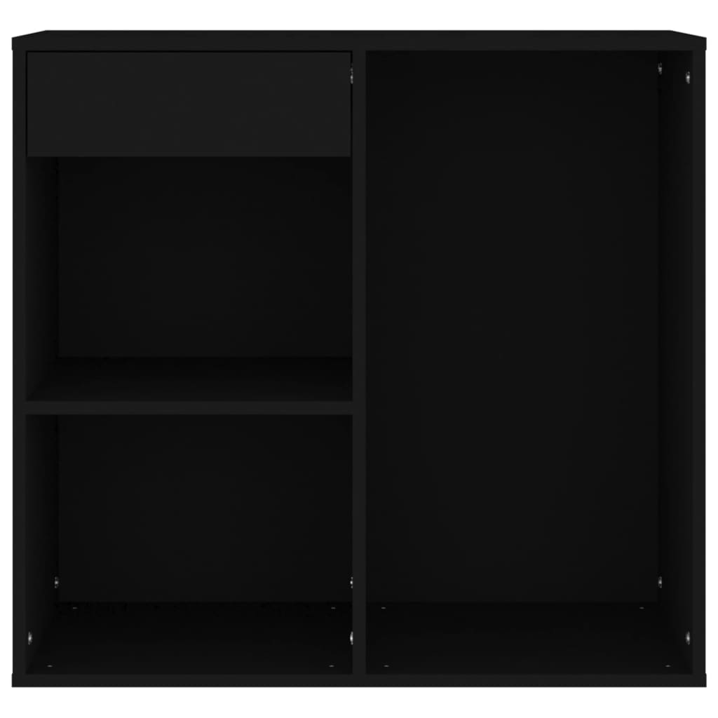 Sminkeskap Svart 80X40X75 Cm Konstruert Tre