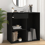 Sminkeskap Svart 80X40X75 Cm Konstruert Tre