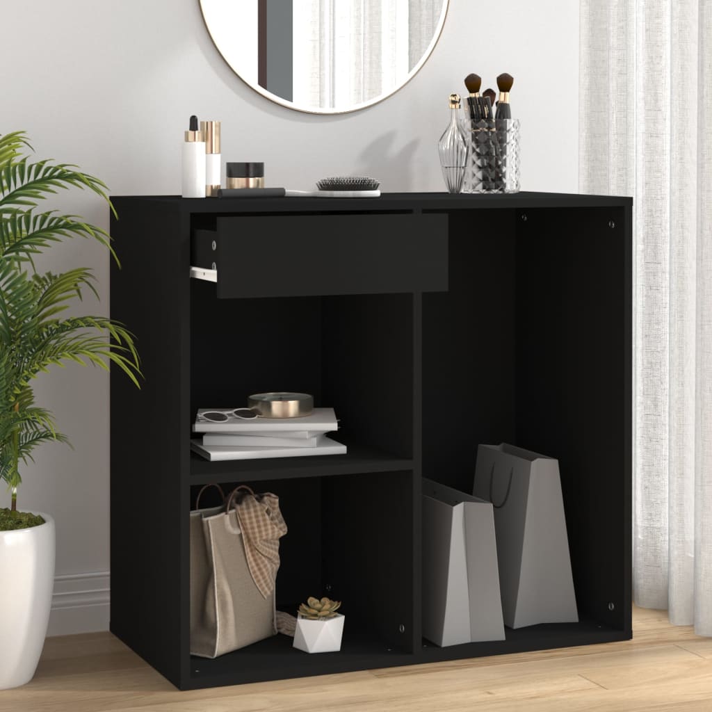 Sminkeskap Svart 80X40X75 Cm Konstruert Tre