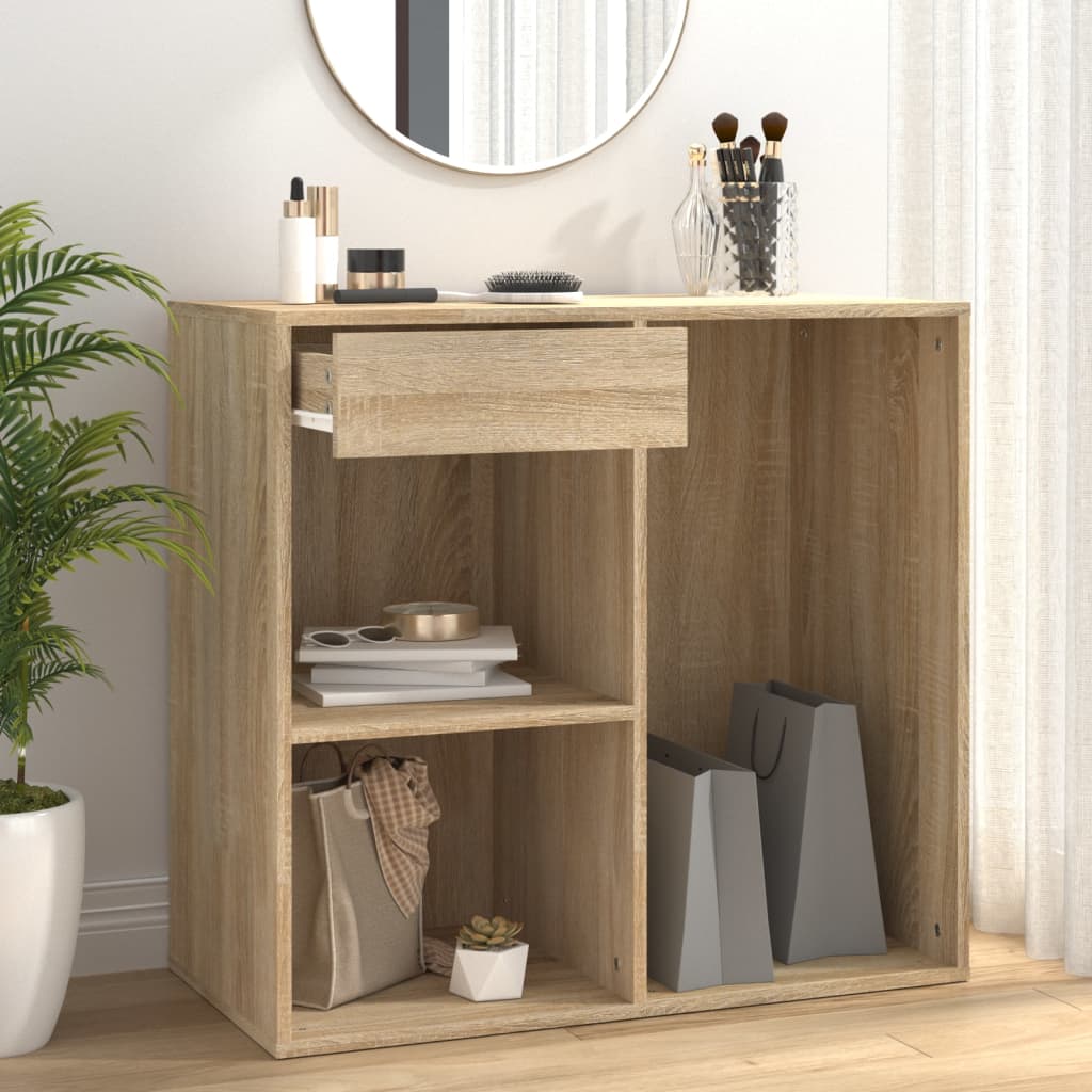 Sminkeskap Sonoma Eik 80X40X75 Cm Konstruert Tre