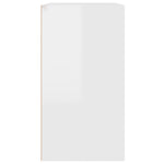 Sminkeskap Høyglans Hvit 80X40X75 Cm Konstruert Tre