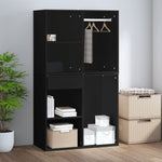 Sminkeskap Svart 80X40X65 Cm Konstruert Tre