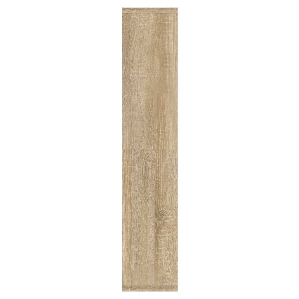 Speilskap Med Led Sonoma Eik 91X15X76,5 Cm