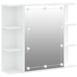 Speilskap Med Led Hvit 70X16,5X60 Cm