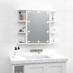 Speilskap Med Led Hvit 70X16,5X60 Cm