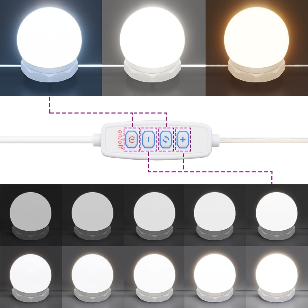 Speilskap Med Led Sonoma Eik 70X16,5X60 Cm